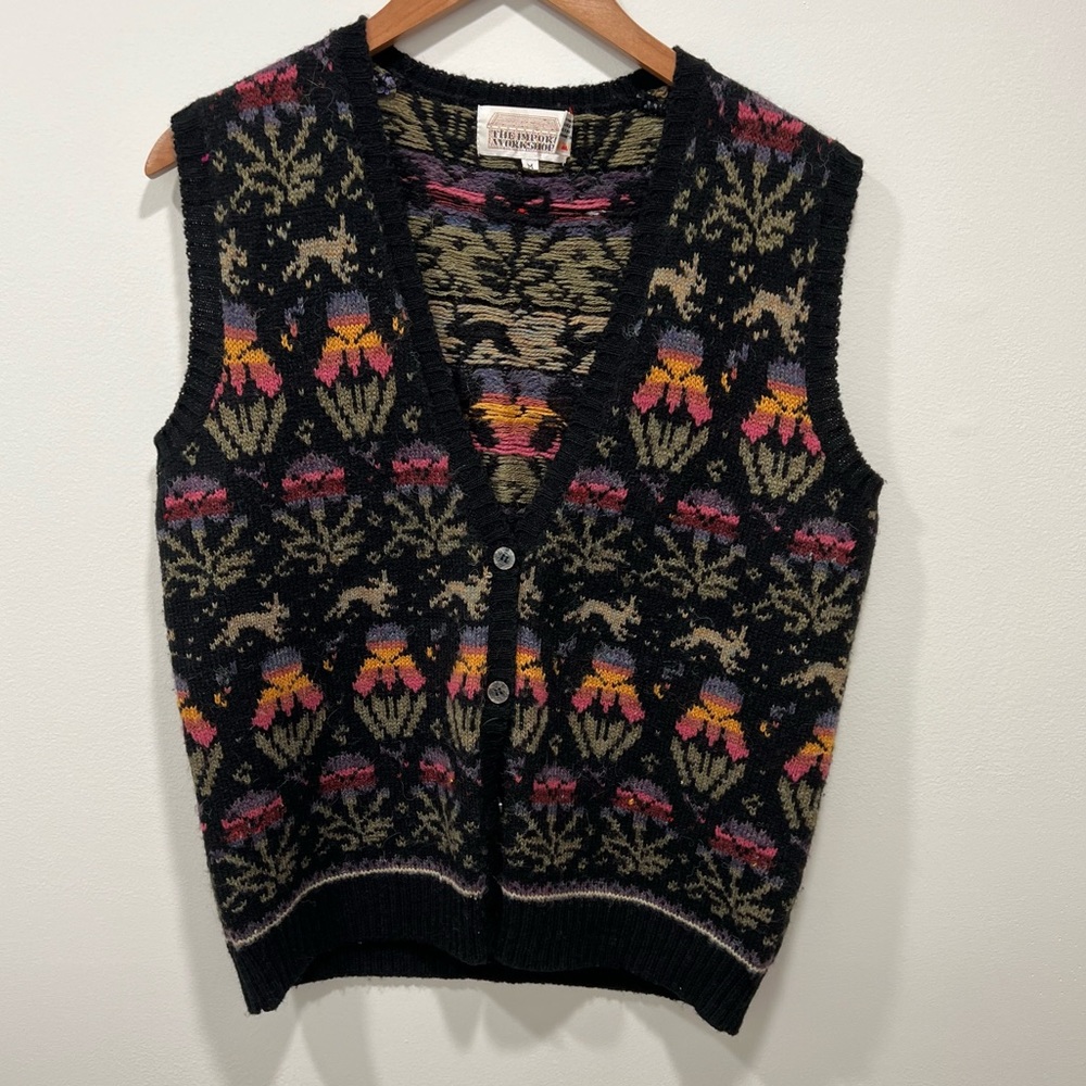 VINTAGE Chunky Multicolor Sweater Vest